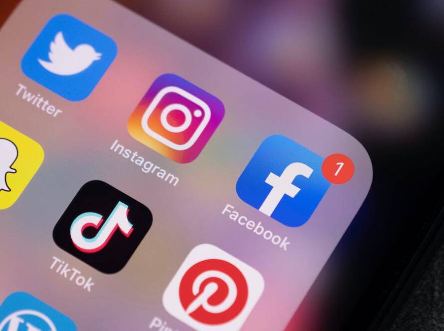 Social Media On Phone Screen