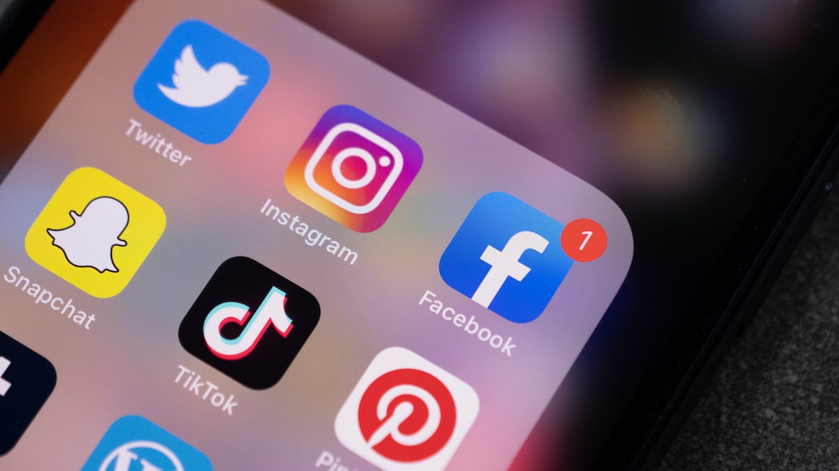 Social Media On Phone Screen